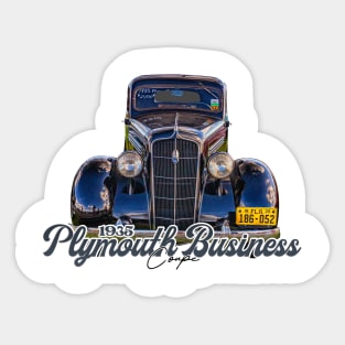 1935 Plymouth Business Coupe Sticker